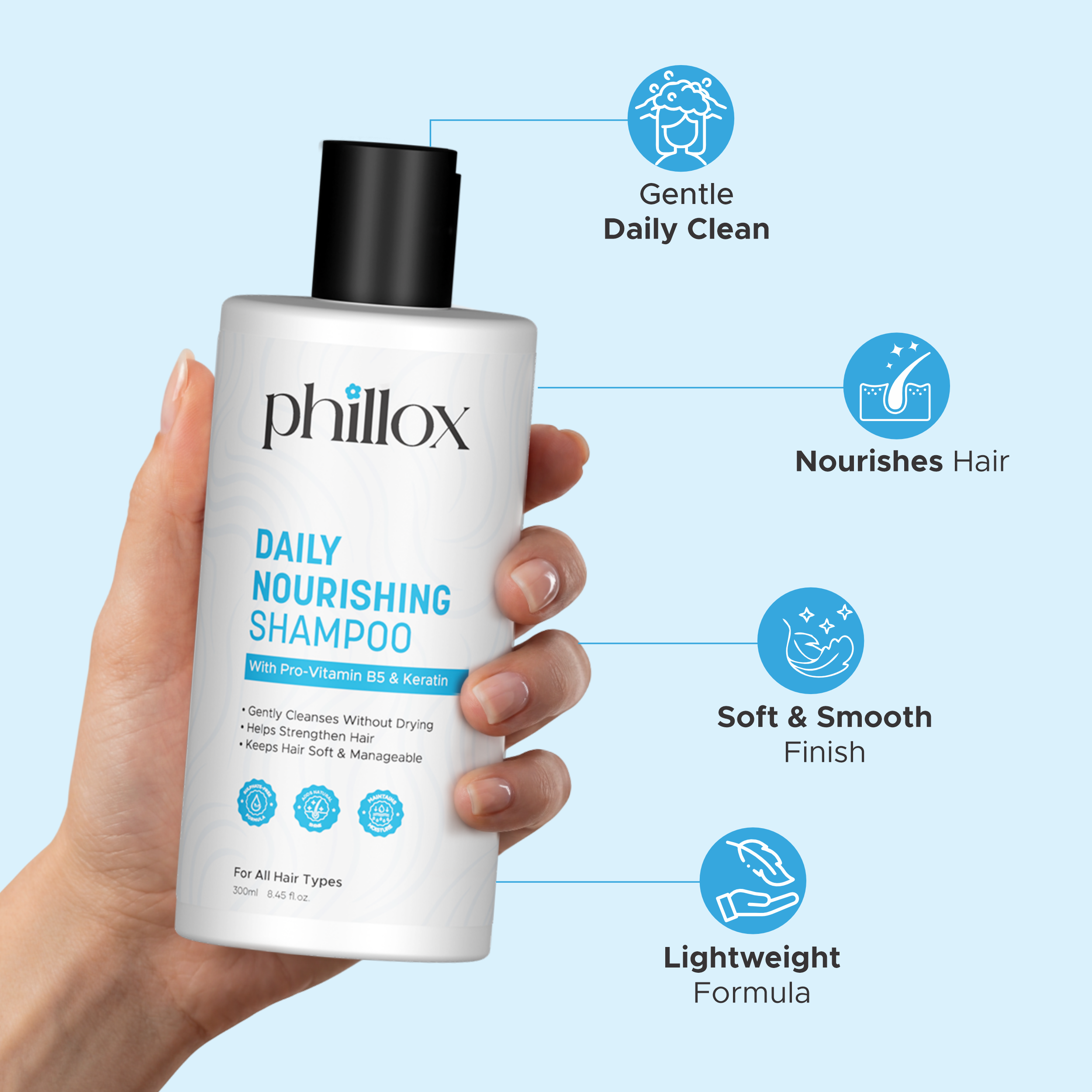 Phillox Daily Nourishing Shampoo 300ml