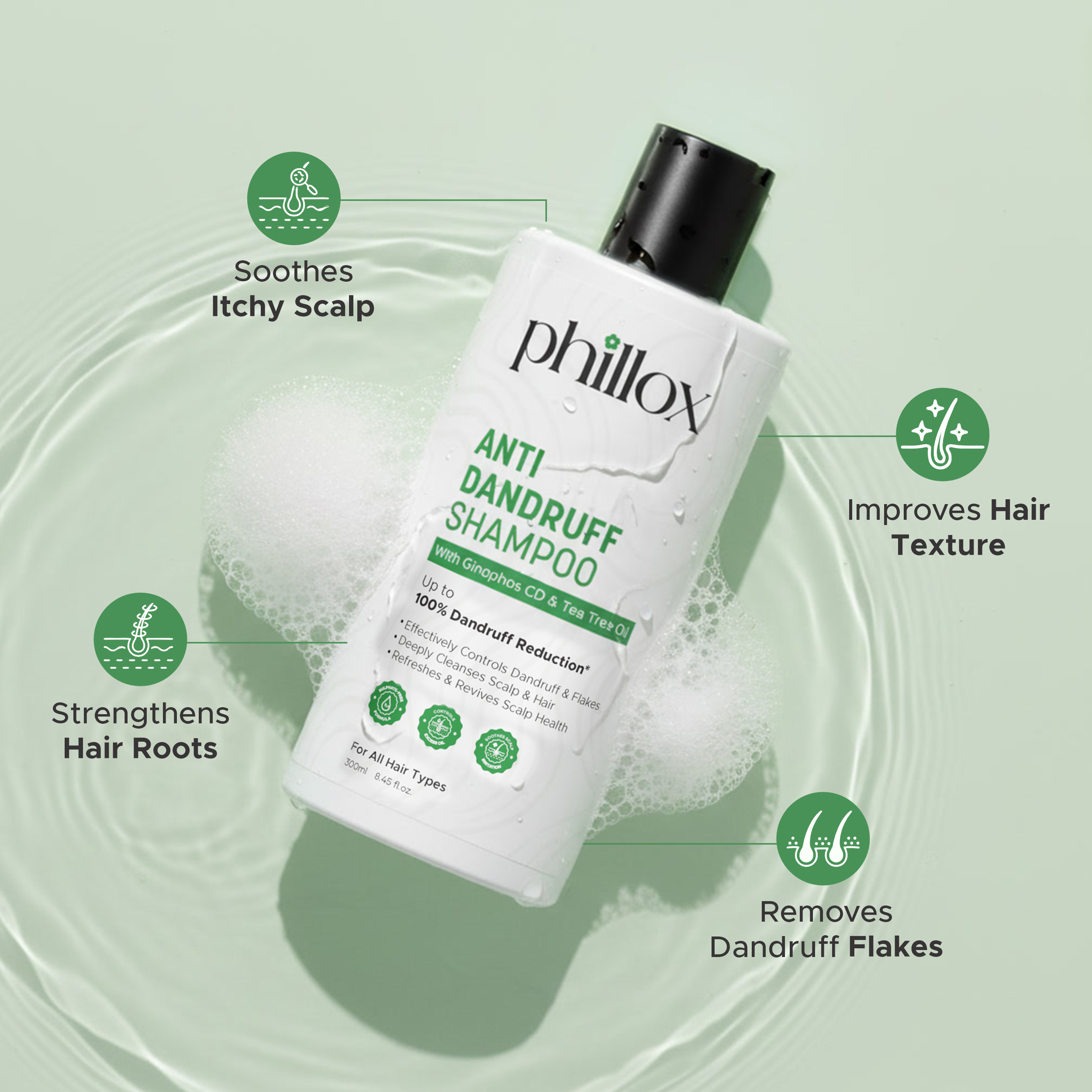 Phillox Anti-Dandruff Shampoo 300ml
